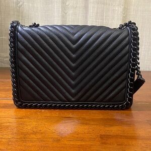 Chic Black ALDO Chevron Crossbody Bag